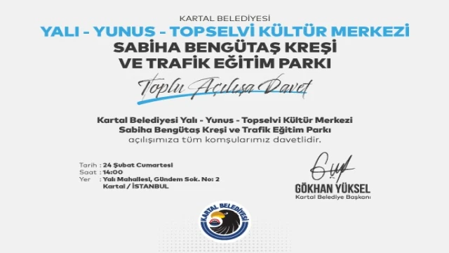 Kartal Belediyesi Açılışlar Serisi Üç Büyük Proje ile Devam Ediyor