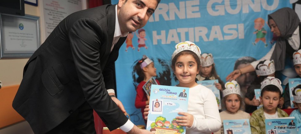 Başkan Gökhan Yüksel, Kreş Öğrencilerinin Karne Heyecanına Ortak Old