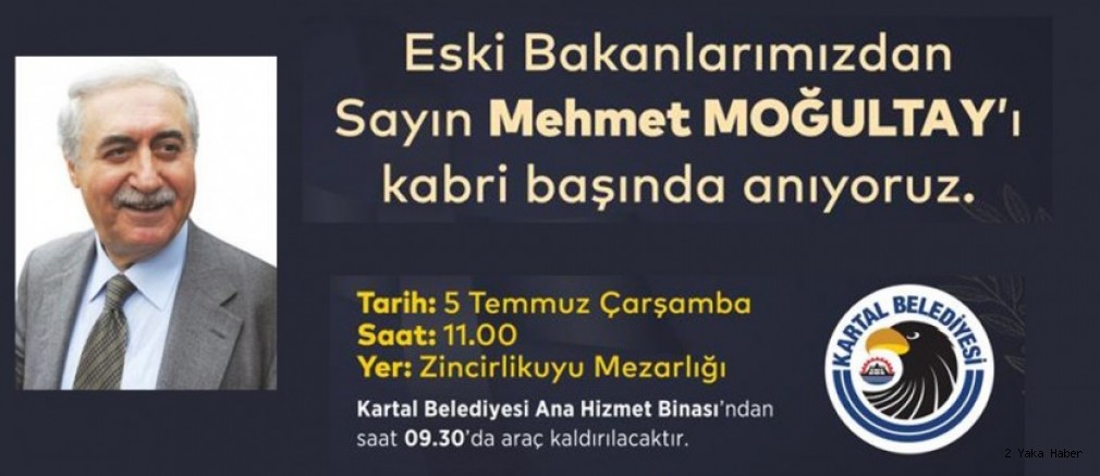 Eski Bakan Moğultay Vefatının 6’ncı Yılında Kabri Başında Anılacak