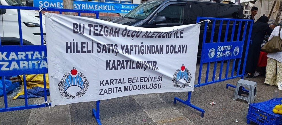 Kartal Belediyesi'nden Örnek Ceza