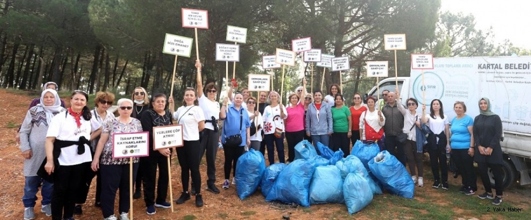 Kartal Belediyesi ve Çevre Dostu Gönüllülerden Doğaya Nefes Aldıran Temizlik