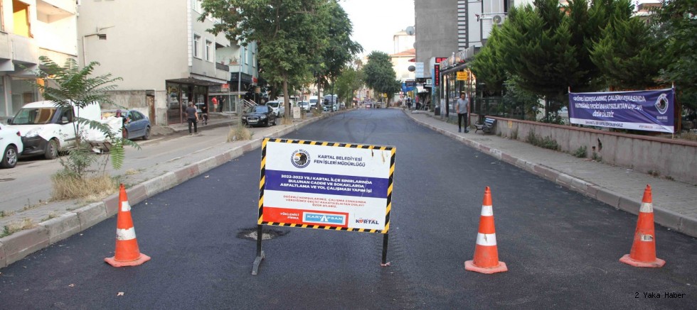 KARTAL’DA ASFALT SEFERBERLİĞİ DEVAM EDİYOR 
