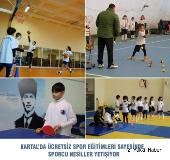 KARTAL’DA ÜCRETSİZ SPOR EĞİTİMLERİ SAYESİNDE, SPORCU NESİLLER YETİŞİYOR