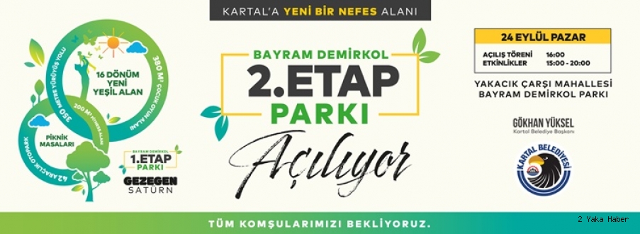 KARTAL’IN EN BÜYÜK PROJESİ ‘BAYRAM DEMİRKOL PARKI’ TAMAMLANDI