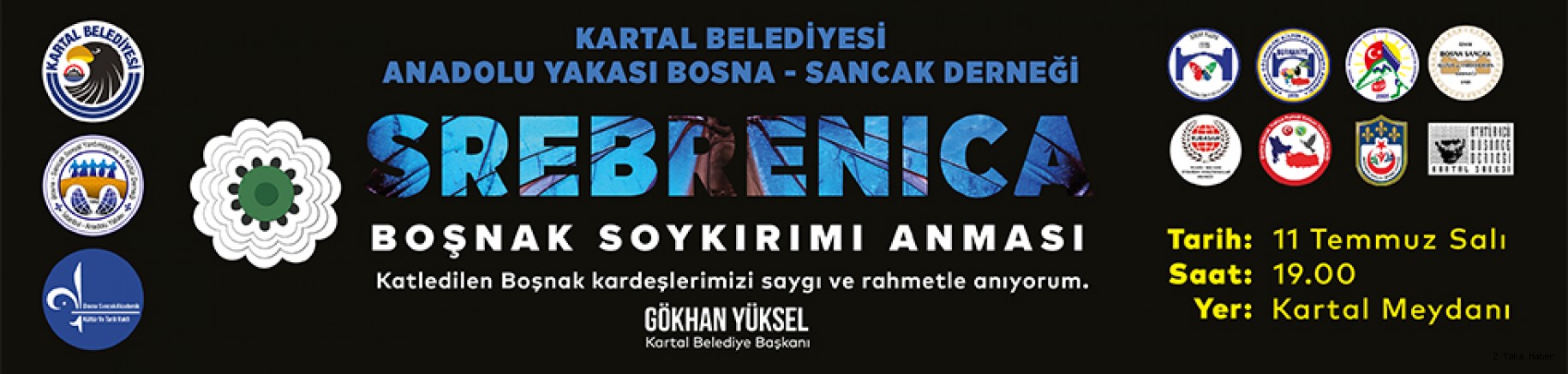 Srebrenitsa Katliamı Kartal'da anılacak