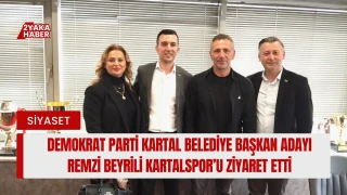 Demokrat Parti Kartal Belediye Başkan Adayı Remzi Beyrili Kartalspor’u ziyaret etti.