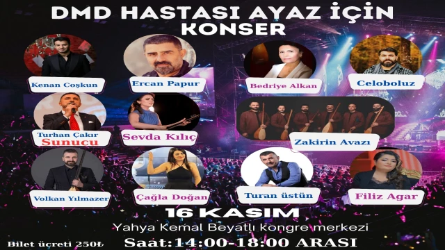 Ayaz İçin Amasyalı Dernekler den Büyük Dayanışma Konseri